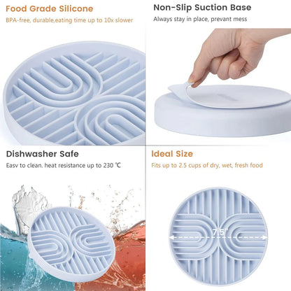 Premium Silicone Slow Feeder Bowl for Dogs