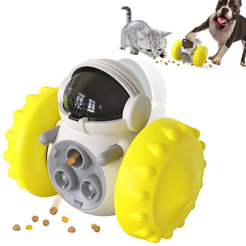 Interactive Slow Feeder Treat Tumbler Toy