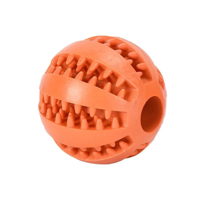 Durable Rubber Dental Chew Ball for Dogs