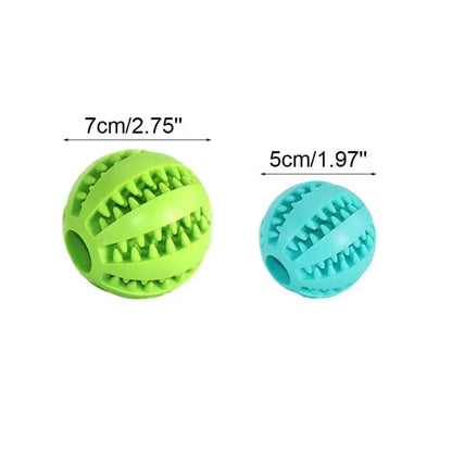 Durable Rubber Dental Chew Ball for Dogs