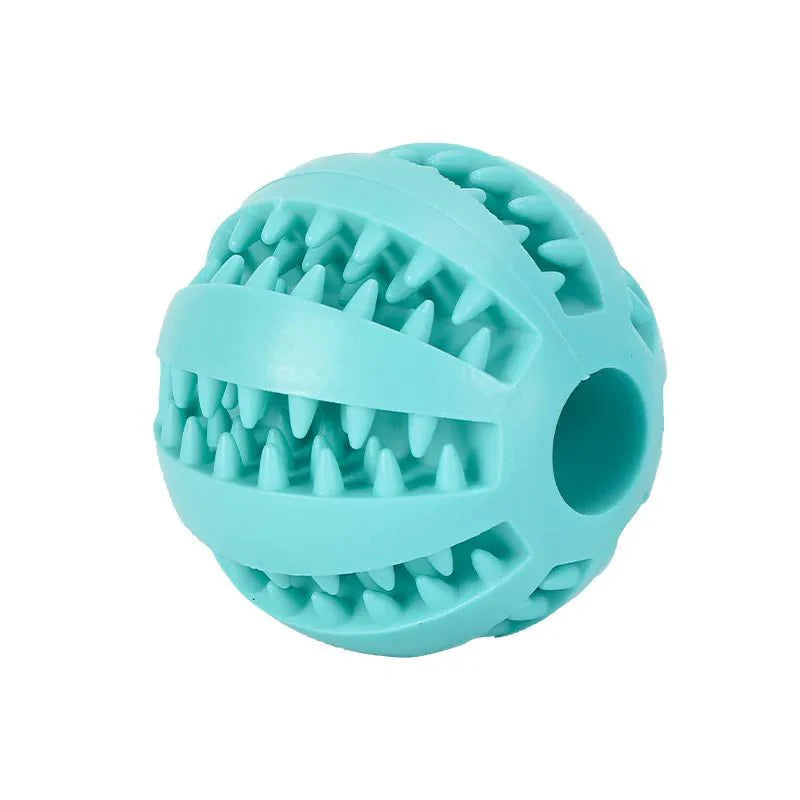 Durable Rubber Dental Chew Ball for Dogs