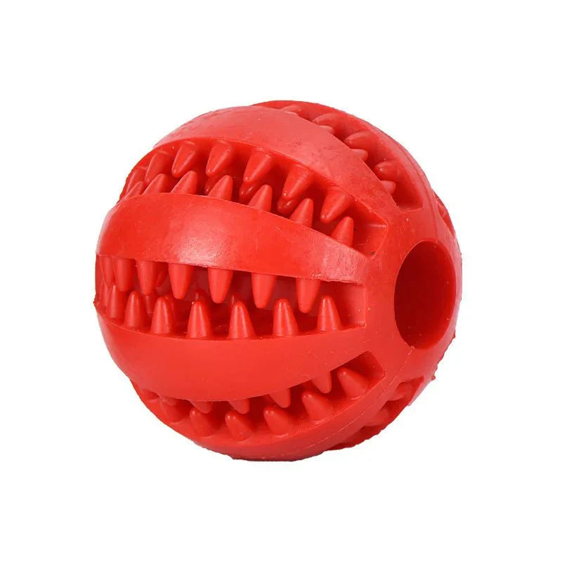 Durable Rubber Dental Chew Ball for Dogs