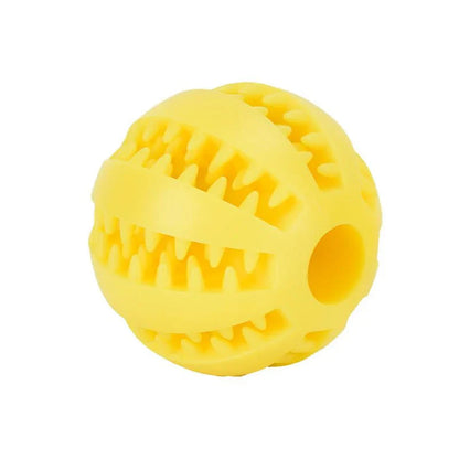 Durable Rubber Dental Chew Ball for Dogs