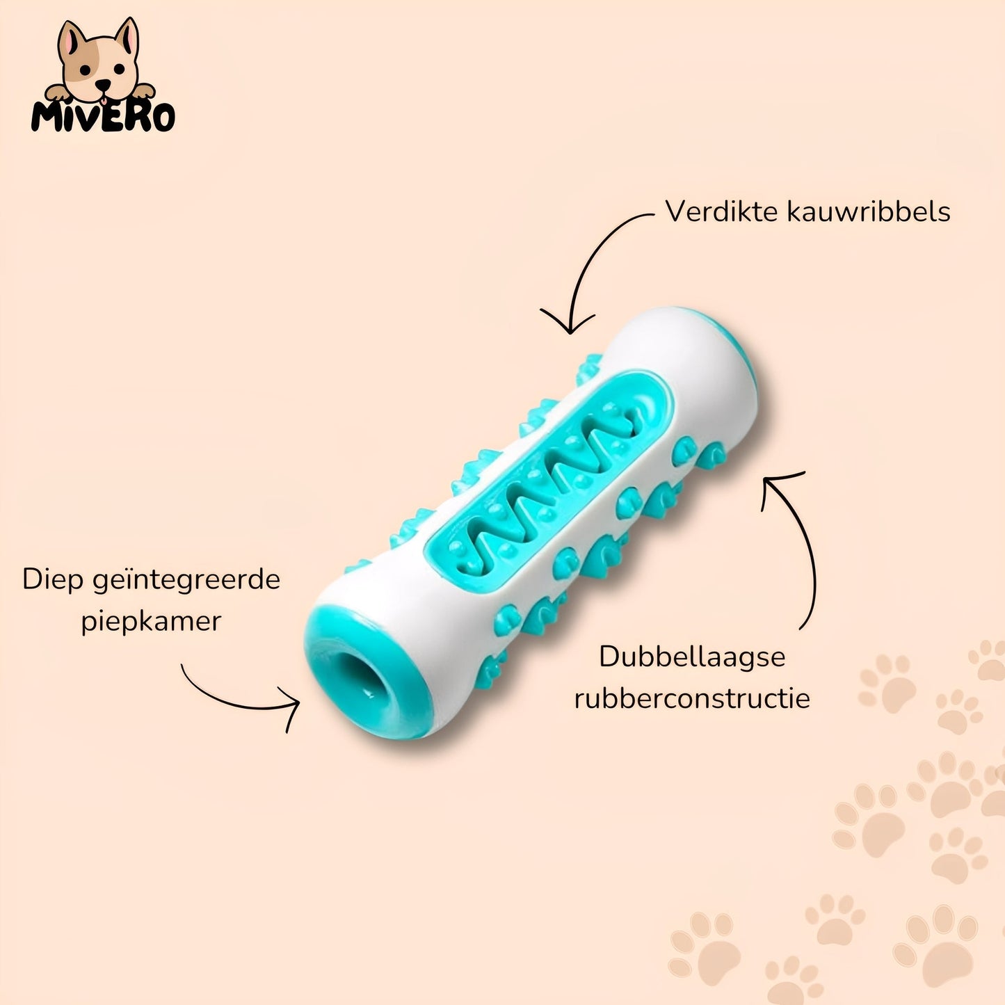 Durable Toothbrush Stick Chew Toy for Dogs