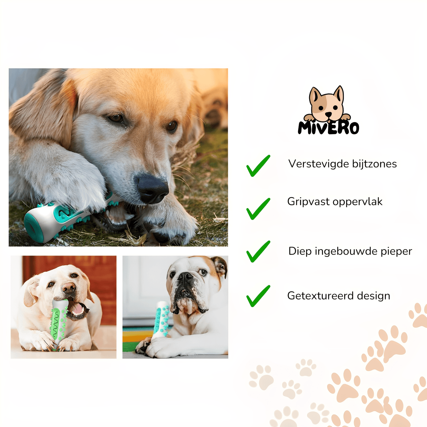 Durable Toothbrush Stick Chew Toy for Dogs